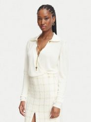 Elisabetta Franchi Body BK-03S-66E2-V440 Kremowy Regular Fit. Białe body i gorsety Elisabetta Franchi, bez wzorów, z wiskozy, bez ramiączek. Za 1,879.00 zł.
