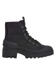 Pepe Jeans FOOTWEAR Botki w kolorze czarnym rozmiar: 40. Czarne botki Pepe Jeans FOOTWEAR, bez wzorów, z jeansu, bez obcasa, bez zapięcia. Za 195.06 zł.