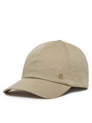 Tommy Hilfiger Czapka z daszkiem Elevated Chic Soft Cap AW0AW17138 Beżowy. Brązowe czapki z daszkiem Tommy Hilfiger, bez wzorów, z bawełny. Za 149.99 zł.