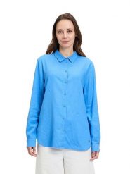 BETTY & CO Koszula w kolorze błękitnym rozmiar: 44. Niebieskie koszule Betty & Co, bez wzorów, bez kołnierzyka, bez ramiączek. Za 109.95 zł.