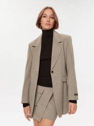 Herskind Marynarka Nat 4971519 Beżowy Regular Fit. Brązowe marynarki i żakiety Herskind, bez wzorów, z syntetyku, bez ramiączek. Za 709.99 zł.