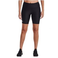 Spodenki sportowe damskie Under Armour HG Bike Shorts. Czarne buty sportowe lifestyle Under Armour, bez wzorów, z elastanu, rowerowe. Za 99.99 zł.