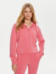 Guess Bluza V3RQ11 K7UW2 Różowy Regular Fit. Czerwone bluzy Guess, xs, z aplikacjami, z wiskozy, bez kaptura. Za 229.99 zł.