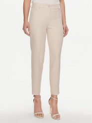 Maryley Spodnie materiałowe 24EB52Z/43GE Beżowy Slim Fit. Brązowe spodnie materiałowe Maryley, bez wzorów, z materiału. Za 99.99 zł.