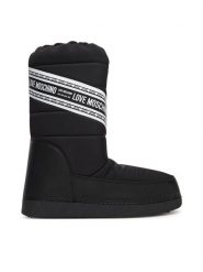 LOVE MOSCHINO Śniegowce JA24162G1NISB000 Czarny. Czarne śniegowce Love Moschino, bez wzorów, z materiału, bez zapięcia. Za 529.99 zł.