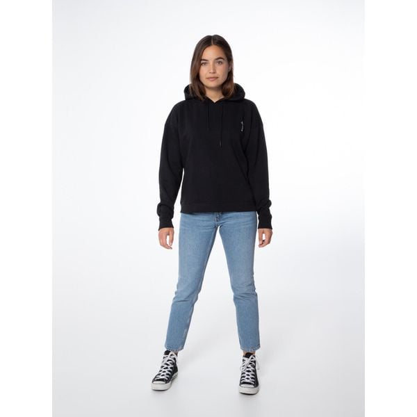 Bluza damska Protest PRTKAIKOURA hoody. Czarne bluzy Protest, bez wzorów, bez kaptura. Za 289.99 zł.