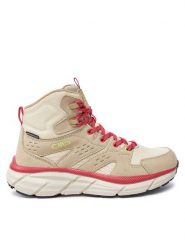 CMP Trekkingi Kamsel Mid 3Q25976EO Beżowy. Brązowe buty trekkingowe CMP, ze skóry, bez zapięcia. Za 279.99 zł.