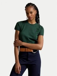 Polo Ralph Lauren T-Shirt 211971872508 Zielony Regular Fit. Zielone t-shirty Polo Ralph Lauren, l, bez wzorów, z bawełny, bez kołnierzyka, bez ramiączek. Za 769.99 zł.