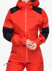 Kurtka z membraną damska La Sportiva Roseg GTX Jacket. Brązowe kurtki La Sportiva, l, bez wzorów, z gore-texu, bez kaptura. Za 1,605.99 zł.