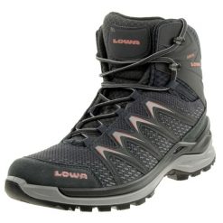 Damskie buty turystyczne Lowa. Czerwone trekkingi Lowa, bez wzorów, z materiału, bez zapięcia, outdoorowe. Za 955.99 zł.