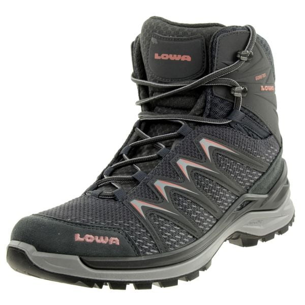 Damskie buty turystyczne Lowa. Czerwone buty trekkingowe Lowa, na zimę, z materiału, bez zapięcia. Za 951.99 zł.