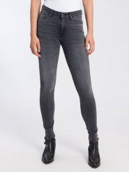 Cross Jeans Dżinsy - Skinny fit - w kolorze antracytowym rozmiar: W28/L32. Czarne jeansy Cross Jeans, l, z aplikacjami, z jeansu, z podwyższonym stanem. Za 119.12 zł.