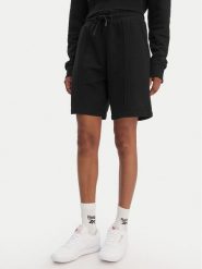 Reebok Szorty sportowe Sasha RK25510CCW Czarny Regular Fit. Czarne szorty sportowe Reebok, bez wzorów, z syntetyku. Za 139.99 zł.