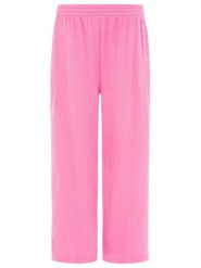 Zwillingsherz Muślinowe spodnie w kolorze różowym rozmiar: onesize. Różowe spodnie materiałowe Zwillingsherz, bez wzorów, z bawełny. Za 88.23 zł.