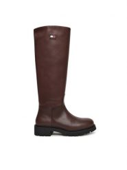 Tommy Jeans Kozaki Tjw Stretchy Long Shaft Boot EN0EN02828 Brązowy. Brązowe kozaki Tommy Jeans, bez wzorów, z jeansu, bez obcasa, na płaskiej podeszwie, bez zapięcia. Za 719.99 zł.