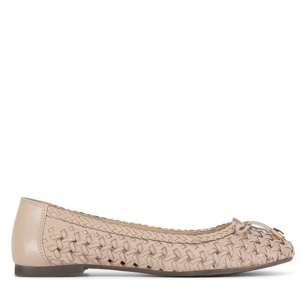 Baleriny Lasocki. Brązowe baleriny Lasocki, bez wzorów, bez obcasa, bez zapięcia. Za 199.99 zł.