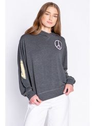 PJ Salvage Bluza w kolorze antracytowym rozmiar: S. Czarne bluzy PJ Salvage, s, bez wzorów, bez ramiączek, z kapturem. Za 105.14 zł.
