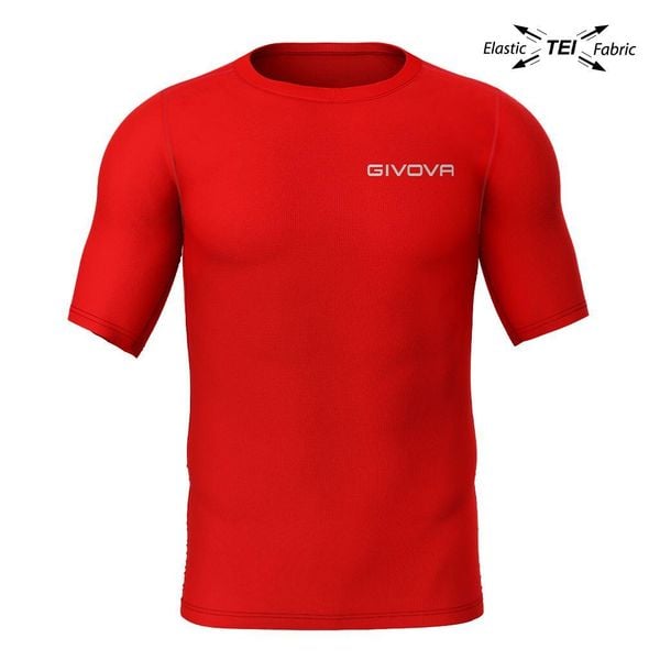 Koszulka piłkarska termoaktywna dla dorosłych Givova Corpus 2 czerwona. Czerwone bielizna termoaktywna damska Givova, bez wzorów, bez ramiączek, do piłki nożnej. Za 181.99 zł.