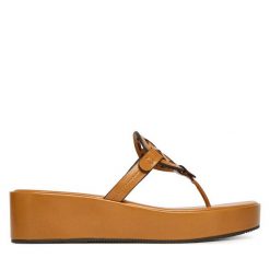 Japonki Tory Burch. Brązowe japonki Tory Burch, bez wzorów. Za 1,419.00 zł.