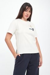 T-shirt damski West z naszywkami WEEKEND MAX MARA. T-shirty Weekend Max Mara, l, z aplikacjami, bez kołnierzyka, bez ramiączek. Za 529.00 zł.