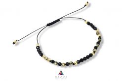 Bransoletka Szczęścia Turmalin i Piryt. Brązowe bransoletki Brazi druse jewelry, srebrne. Za 140.00 zł.
