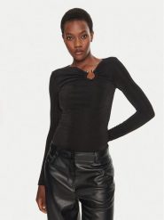 Hugo Body 50525729 Czarny Regular Fit. Czarne body i gorsety Hugo, bez wzorów, z syntetyku, bez ramiączek. Za 339.99 zł.