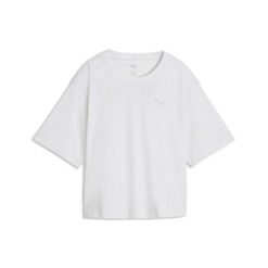 Koszulka z nadrukiem na plecach damska Puma Graphic. Białe t-shirty sportowe Puma, s, bez wzorów, z dresówki, bez ramiączek, na fitness i siłownię. Za 147.00 zł.