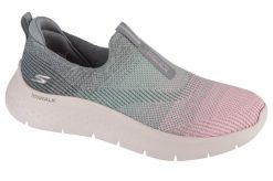 Buty sportowe Sneakersy damskie, Go Walk Flex - Cali Sunset. Czerwone buty treningowe Skechers, bez wzorów, z materiału, przed kostkę, bez zapięcia, trekkingowe. Za 259.99 zł.