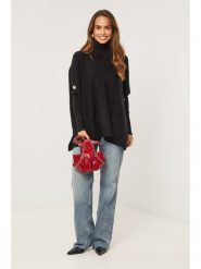 Soft Cashmere Golf w kolorze czarnym rozmiar: 38/40. Czarne swetry Soft Cashmere, bez wzorów, z kaszmiru, klasyczne, bez ramiączek. Za 185.45 zł.