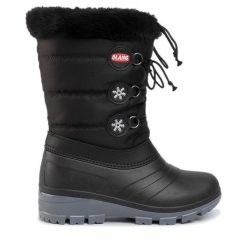 Śniegowce Olang. Czarne śniegowce Olang, bez wzorów, bez zapięcia. Za 339.99 zł.
