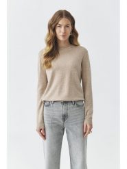 TATUUM Wełniany sweter "Indi" w kolorze beżowym rozmiar: M. Brązowe swetry Tatuum, m, bez wzorów, z wełny, bez ramiączek. Za 192.33 zł.