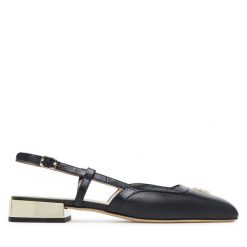 Baleriny Aigner. Czarne baleriny Aigner, bez wzorów, bez obcasa, bez zapięcia. Za 849.99 zł.