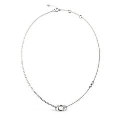 Naszyjnik Guess. Szare naszyjniki Guess, srebrne. Za 279.99 zł.