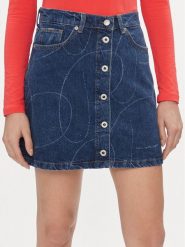 Pepe Jeans Spódnica jeansowa Winnie PL901097 Granatowy Regular Fit. Niebieskie spódnice Pepe Jeans, l, bez wzorów, z bawełny, mini. Za 229.99 zł.