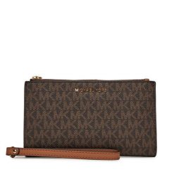 Portfel MICHAEL Michael Kors. Brązowe portfele MICHAEL Michael Kors, bez wzorów. Za 679.99 zł.