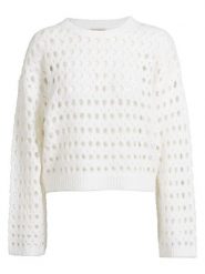Herrlicher Sweter "Ynez" w kolorze białym rozmiar: M. Białe swetry Herrlicher, m, bez wzorów, bez ramiączek. Za 172.95 zł.