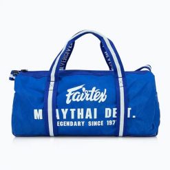 Torba treningowa Fairtex Barrel Bag. Niebieskie torby sportowe FAIRTEX, bez wzorów, z materiału. Za 419.99 zł.