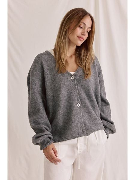 Cotton Candy Kardigan "Malia" w kolorze ciemnoszarym rozmiar: S. Szare swetry Cotton Candy, s, bez wzorów, bez ramiączek. Za 232.23 zł.