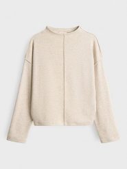 OPUS Sweter w kolorze kremowym rozmiar: 44. Brązowe swetry Opus, bez wzorów, bez ramiączek. Za 100.99 zł.