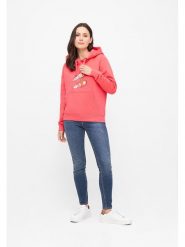 Derbe Bluza w kolorze koralowym rozmiar: M. Różowe bluzy Derbe, m, bez wzorów, z bawełny, bez ramiączek, z kapturem. Za 225.05 zł.
