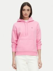 Tommy Jeans Bluza Flag DW0DW19958 Różowy jasny Regular Fit. Czerwone bluzy Tommy Jeans, s, bez wzorów, z bawełny, bez ramiączek, bez kaptura. Za 329.99 zł.
