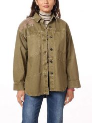Scotch & Soda Kurtka koszulowa w kolorze jasnobrązowym rozmiar: L. Brązowe kurtki Scotch & Soda, l, z aplikacjami, z bawełny, bez kaptura. Za 304.56 zł.