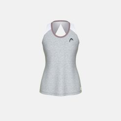 PLAY TECH Damski Top. Szare topy Head, bez wzorów, sportowe, bez kołnierzyka, bez ramiączek. Za 260.00 zł.