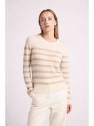 Maison Héritage Cashmere Kaszmirowy sweter w kolorze beżowym rozmiar: S. Brązowe swetry Maison Héritage Cashmere, s, bez wzorów, z kaszmiru, bez ramiączek. Za 425.06 zł.