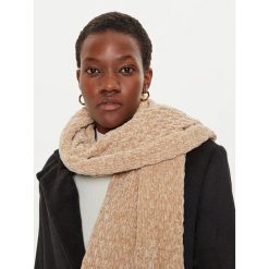 Szalik Guess. Brązowe szaliki i kominy Guess, z aplikacjami. Za 329.99 zł.