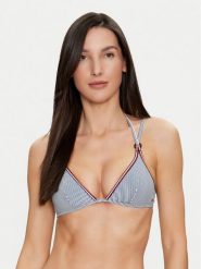 Tommy Hilfiger Góra od bikini UW0UW05329 Niebieski. Niebieskie bikini Tommy Hilfiger, bez wzorów, z syntetyku. Za 129.99 zł.