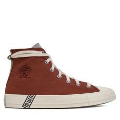 Trampki Converse. Czerwone trampki Converse, bez wzorów, retro, bez zapięcia. Za 299.99 zł.