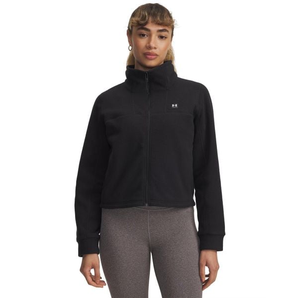 Damska bluza zapinana na zamek Under Armour Expanse Fleece. Czarne bluzy Under Armour, bez wzorów, bez ramiączek, bez kaptura. Za 294.50 zł.