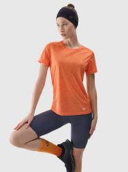 4F Koszulka sportowa w kolorze pomarańczowym rozmiar: XS. Pomarańczowe t-shirty sportowe 4f, xs, bez wzorów, z materiału, bez ramiączek, outdoorowe. Za 57.33 zł.