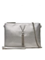 Valentino Torebka Divina VBS1R419G Srebrny. Szare kopertówki Valentino, bez wzorów, ze skóry, wizytowe, bez dodatków. Za 219.99 zł.